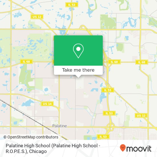 Palatine High School map