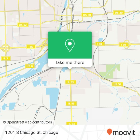 Mapa de 1201 S Chicago St