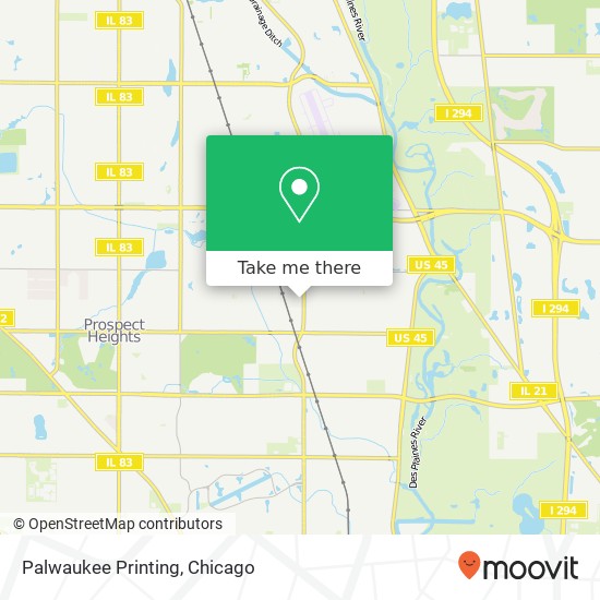 Palwaukee Printing map