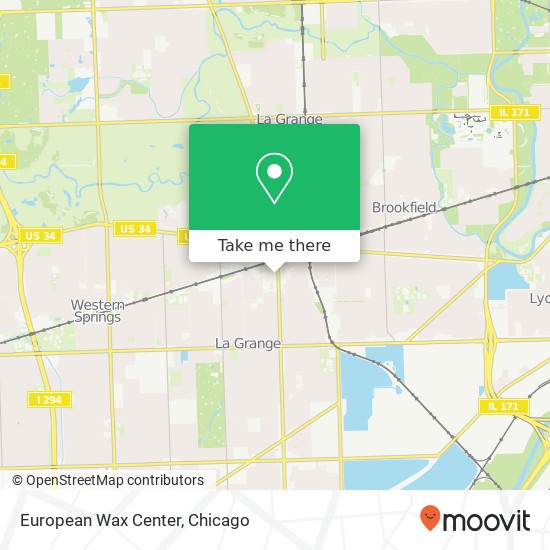 European Wax Center map