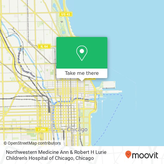 Northwestern Medicine Ann & Robert H Lurie Children's Hospital of Chicago map