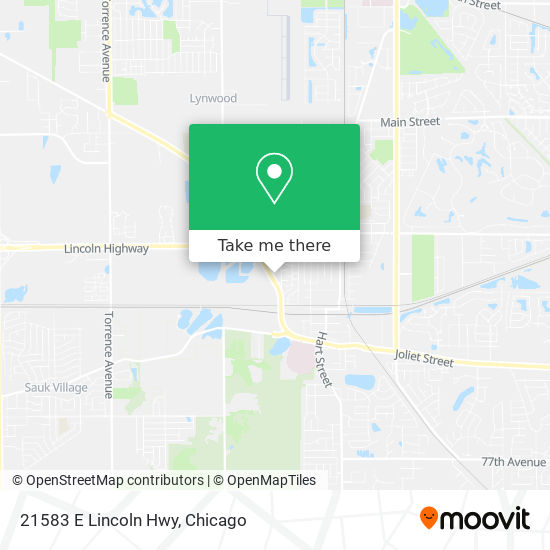 Mapa de 21583 E Lincoln Hwy