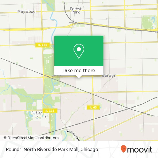 Mapa de Round1 North Riverside Park Mall