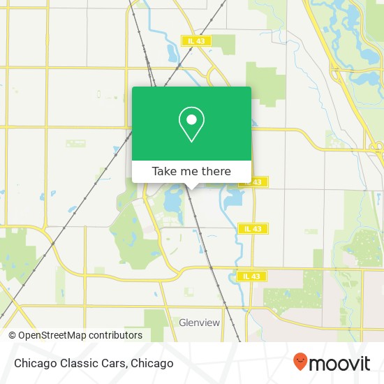 Chicago Classic Cars map