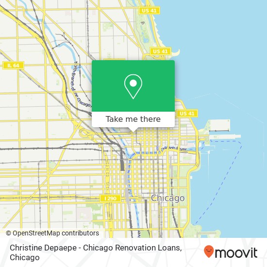 Mapa de Christine Depaepe - Chicago Renovation Loans