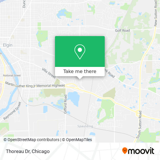 Mapa de Thoreau Dr