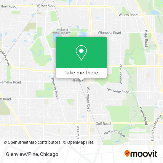 Glenview/Pine map