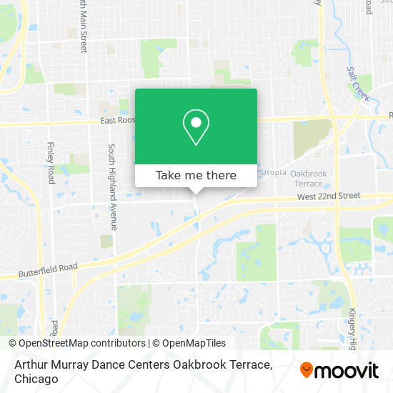 Mapa de Arthur Murray Dance Centers Oakbrook Terrace