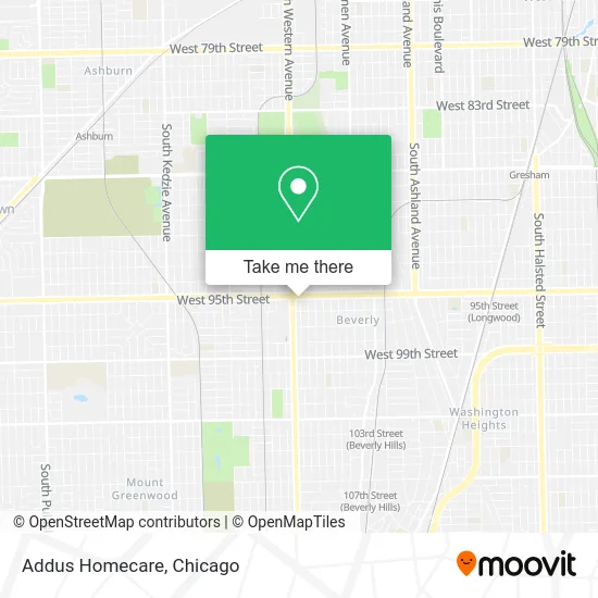 Addus Homecare map