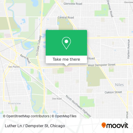 Mapa de Luther Ln / Dempster St