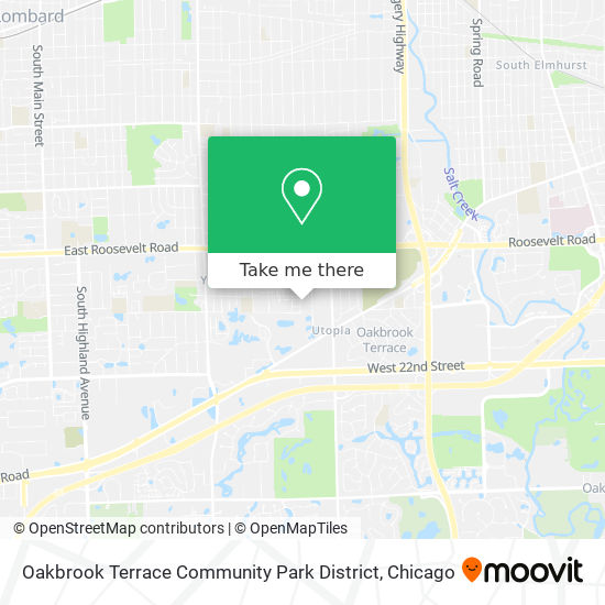 Oakbrook Terrace Community Park District map