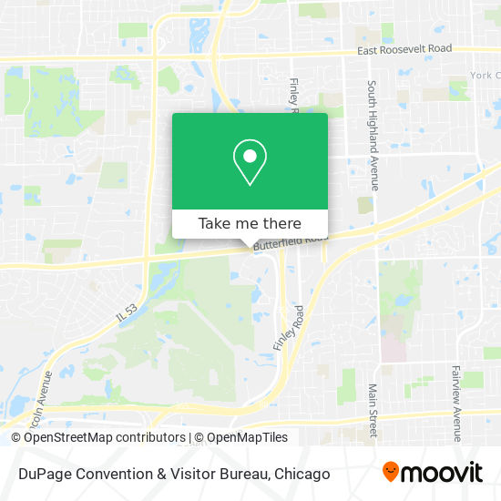 DuPage Convention & Visitor Bureau map