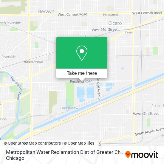 Metropolitan Water Reclamation Dist of Greater Chi map