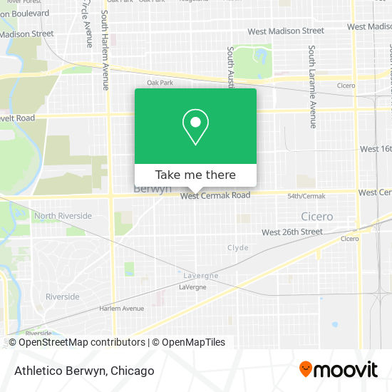 Athletico Berwyn map