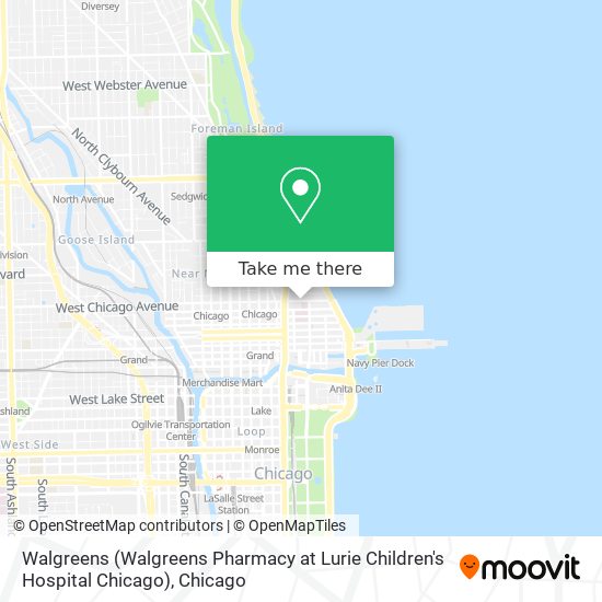 Mapa de Walgreens (Walgreens Pharmacy at Lurie Children's Hospital Chicago)