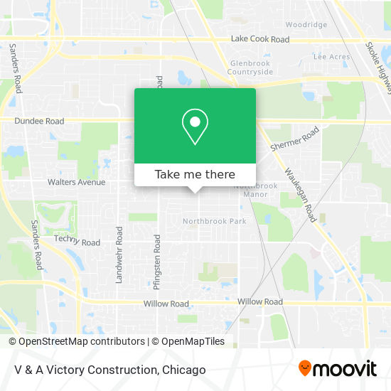 V & A Victory Construction map