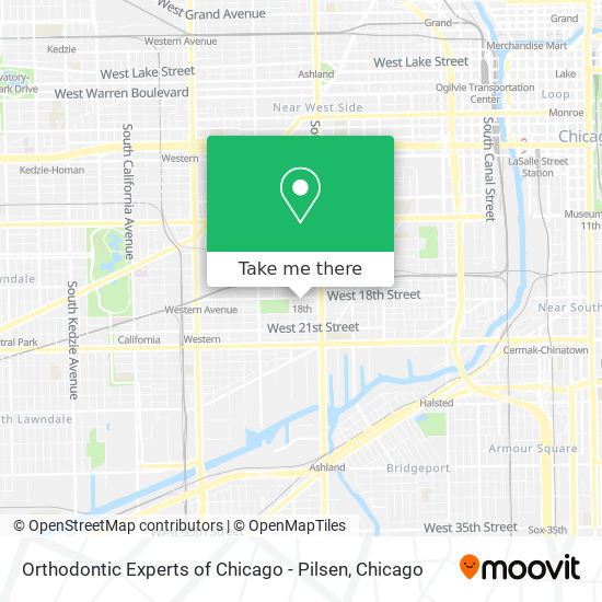 Mapa de Orthodontic Experts of Chicago - Pilsen