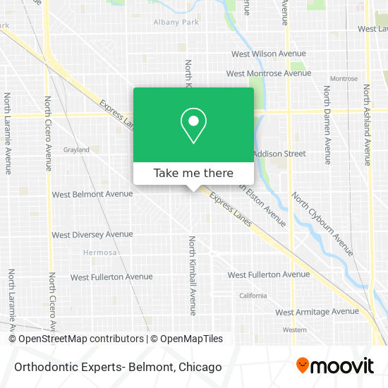 Orthodontic Experts- Belmont map