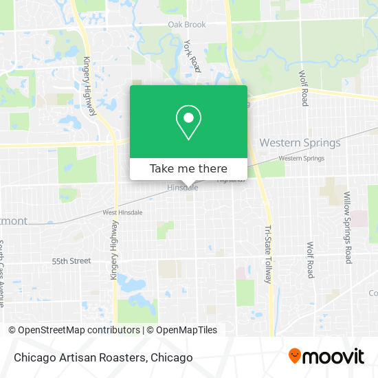 Chicago Artisan Roasters map