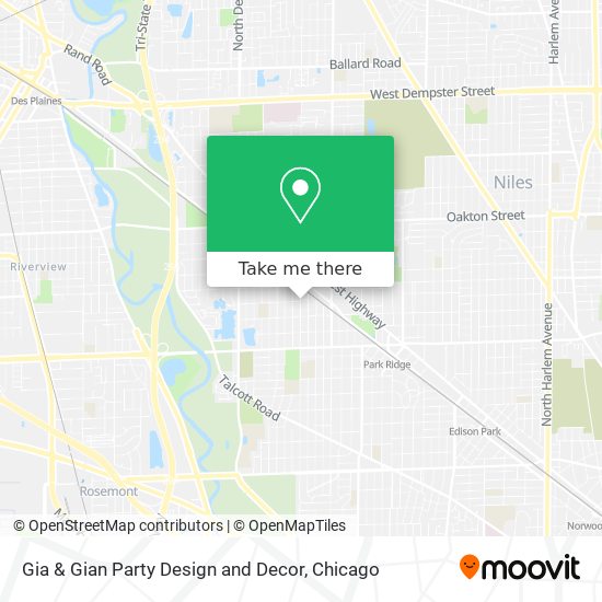 Gia & Gian Party Design and Decor map