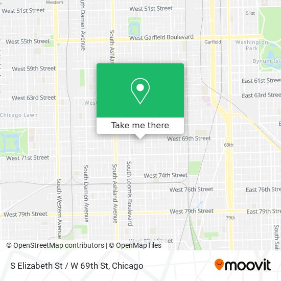 Mapa de S Elizabeth St / W 69th St