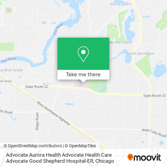 Advocate Aurora Health Advocate Health Care Advocate Good Shepherd Hospital-ER map