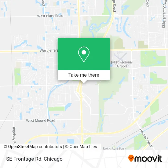 SE Frontage Rd map