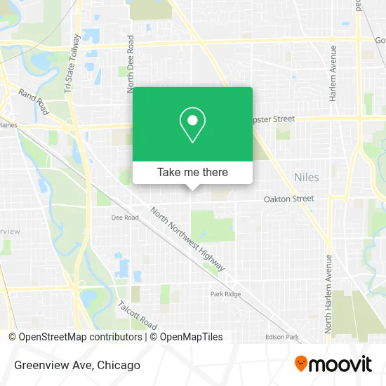 Greenview Ave map