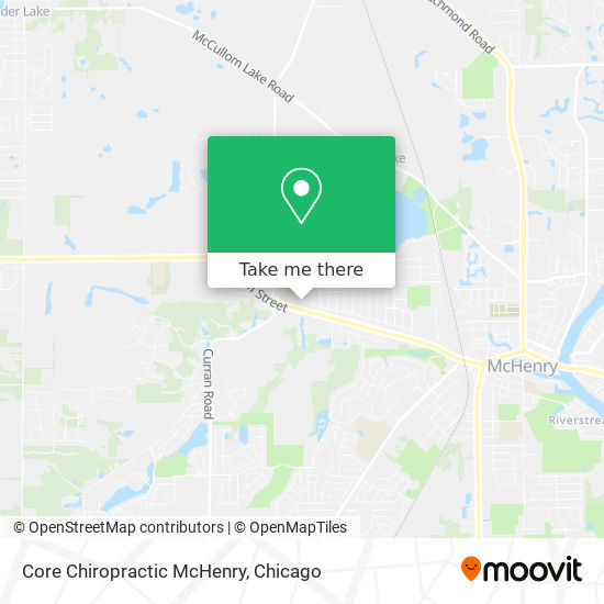 Core Chiropractic McHenry map