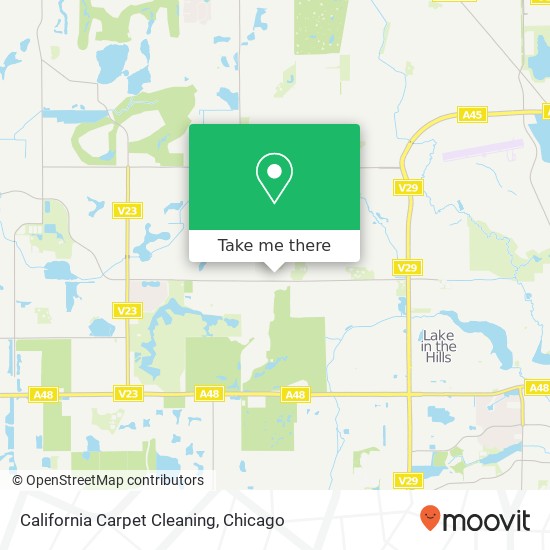 California Carpet Cleaning map