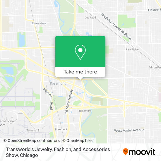 Mapa de Transworld's Jewelry, Fashion, and Accessories Show