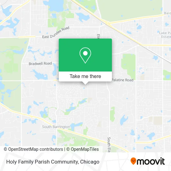 Holy Family Parish Community map
