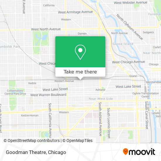 Mapa de Goodman Theatre