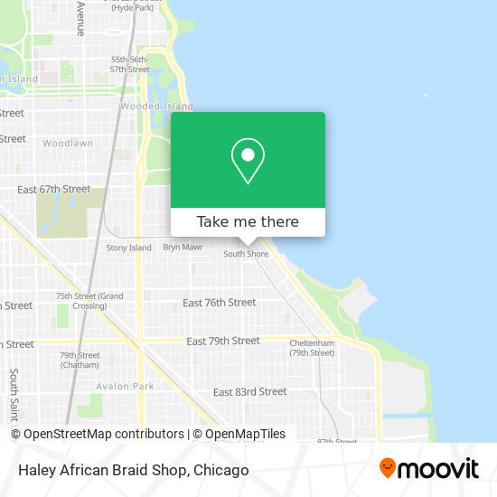 Haley African Braid Shop map