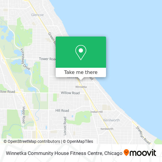 Mapa de Winnetka Community House Fitness Centre