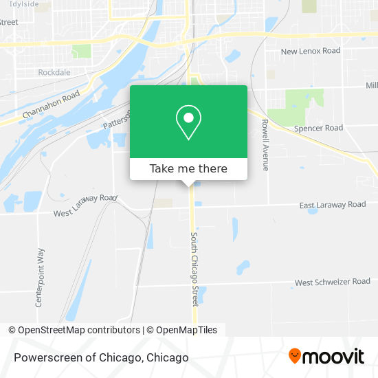 Powerscreen of Chicago map