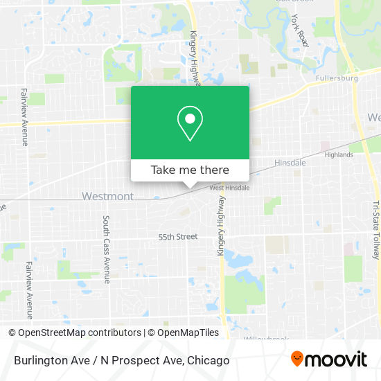 Mapa de Burlington Ave / N Prospect Ave