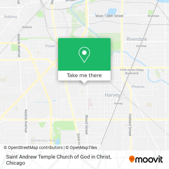 Saint Andrew Temple Church of God in Christ map