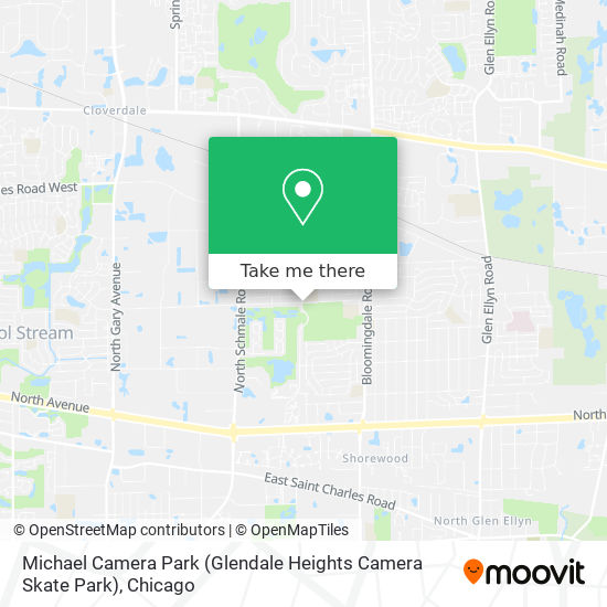 Michael Camera Park (Glendale Heights Camera Skate Park) map