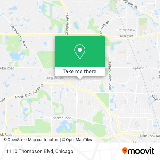 1110 Thompson Blvd map
