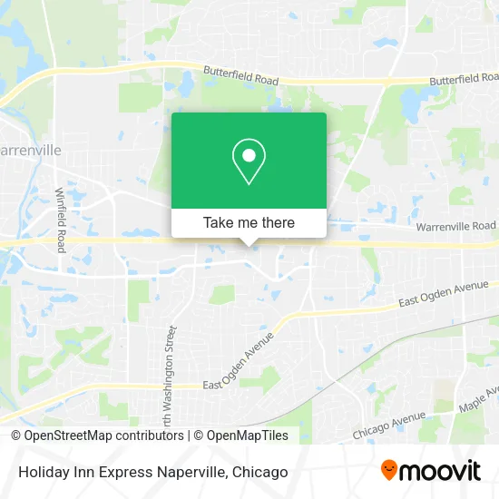 Holiday Inn Express Naperville map