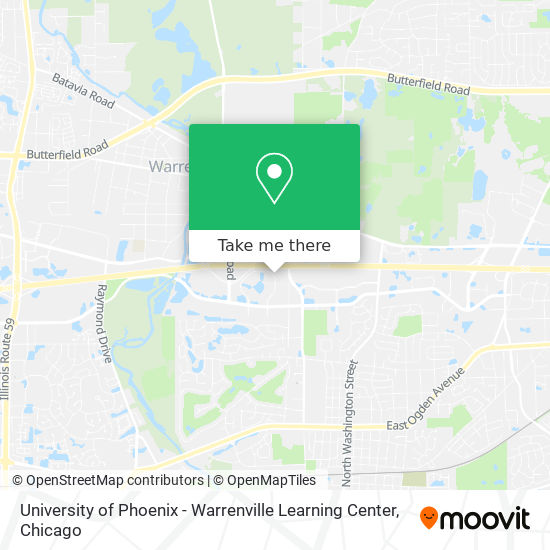University of Phoenix - Warrenville Learning Center map