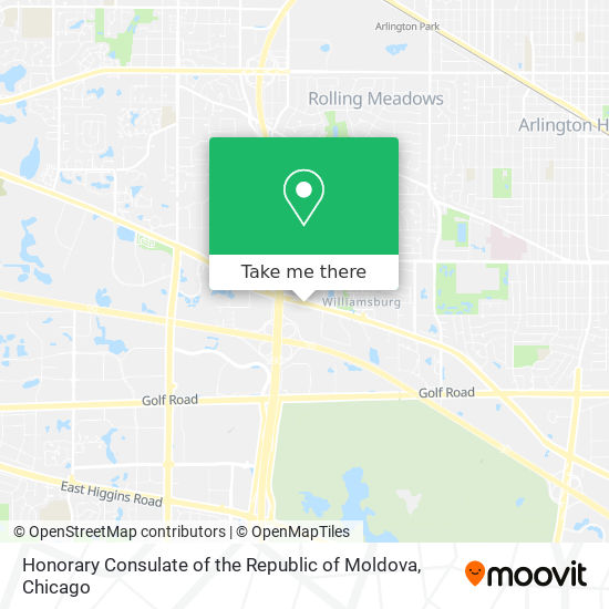 Mapa de Honorary Consulate of the Republic of Moldova