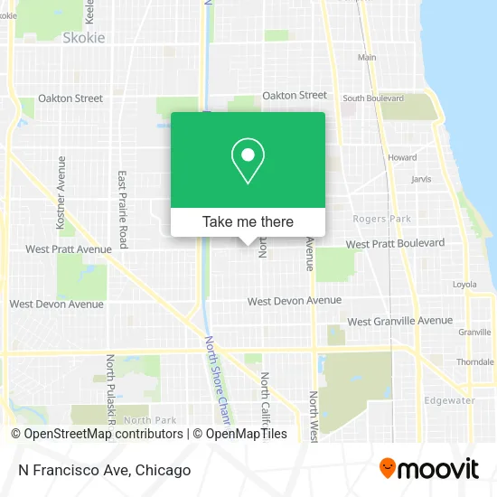 Mapa de N Francisco Ave