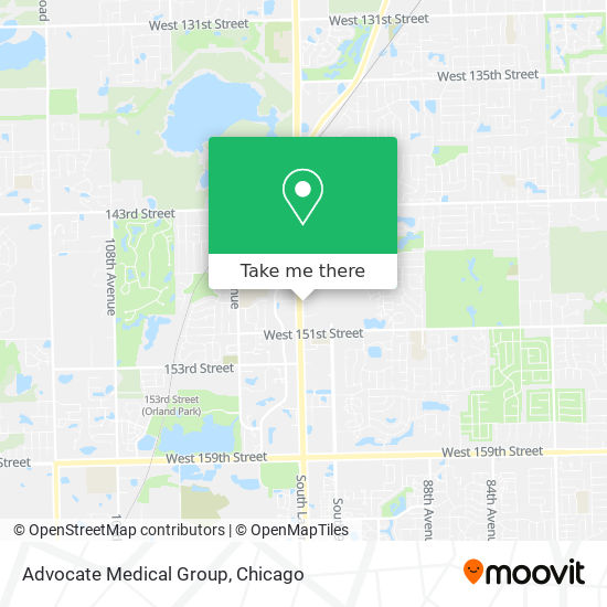 Mapa de Advocate Medical Group