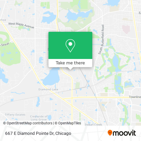 Mapa de 667 E Diamond Pointe Dr