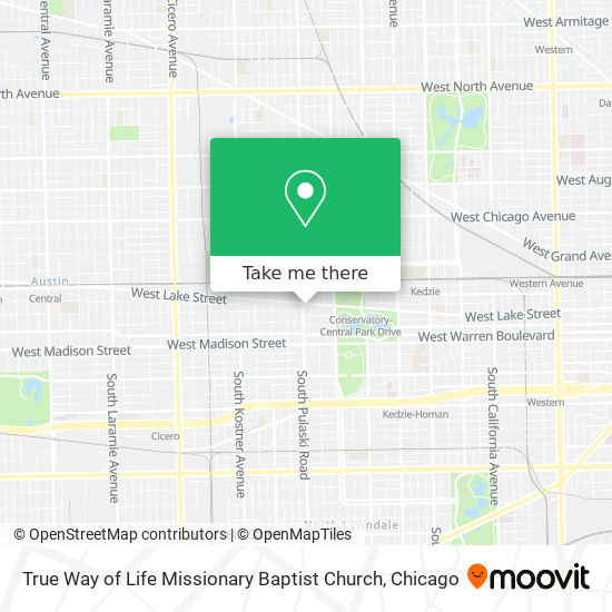 True Way of Life Missionary Baptist Church map