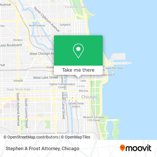 Stephen A Frost Attorney map