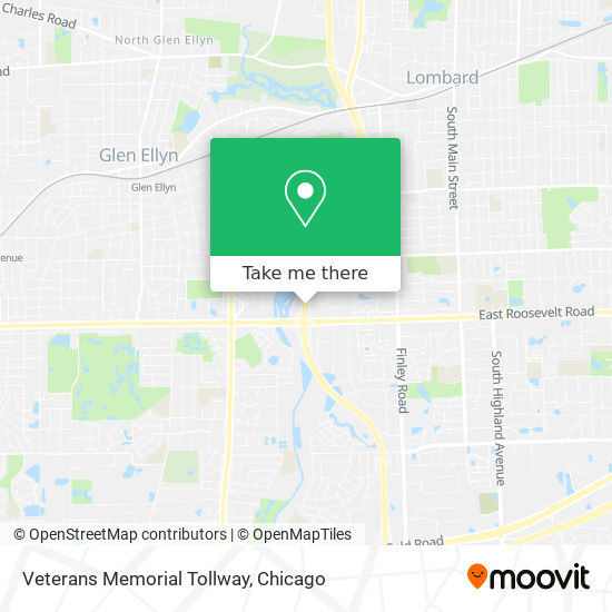 Mapa de Veterans Memorial Tollway