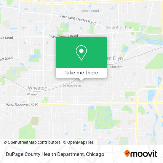 DuPage County Health Department map